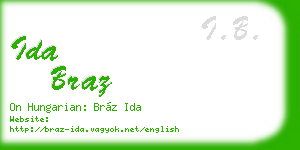 ida braz business card